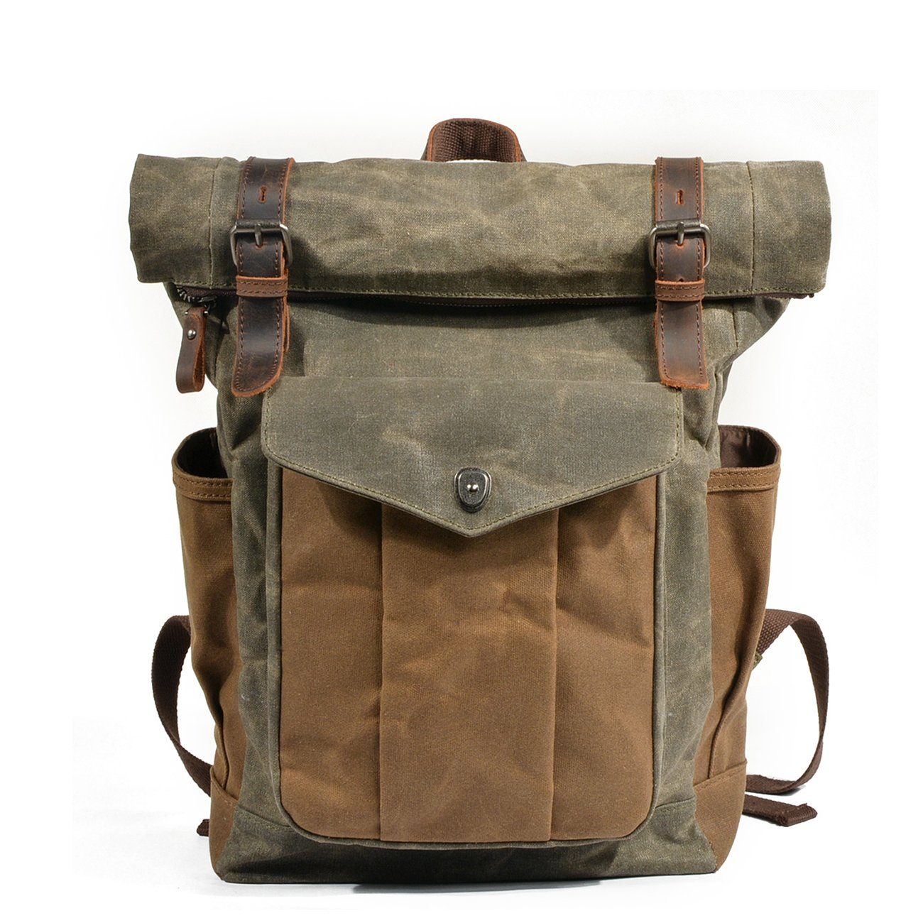 Sac à dos roll-top en toile cirée | MARSEILLE