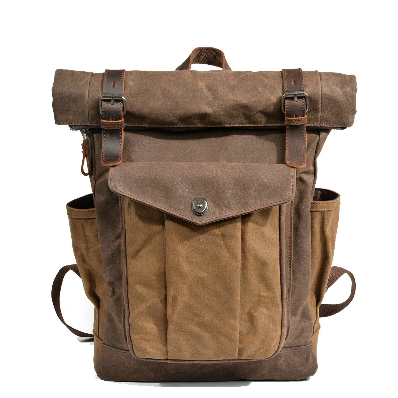 Sac à dos roll-top en toile cirée | MARSEILLE