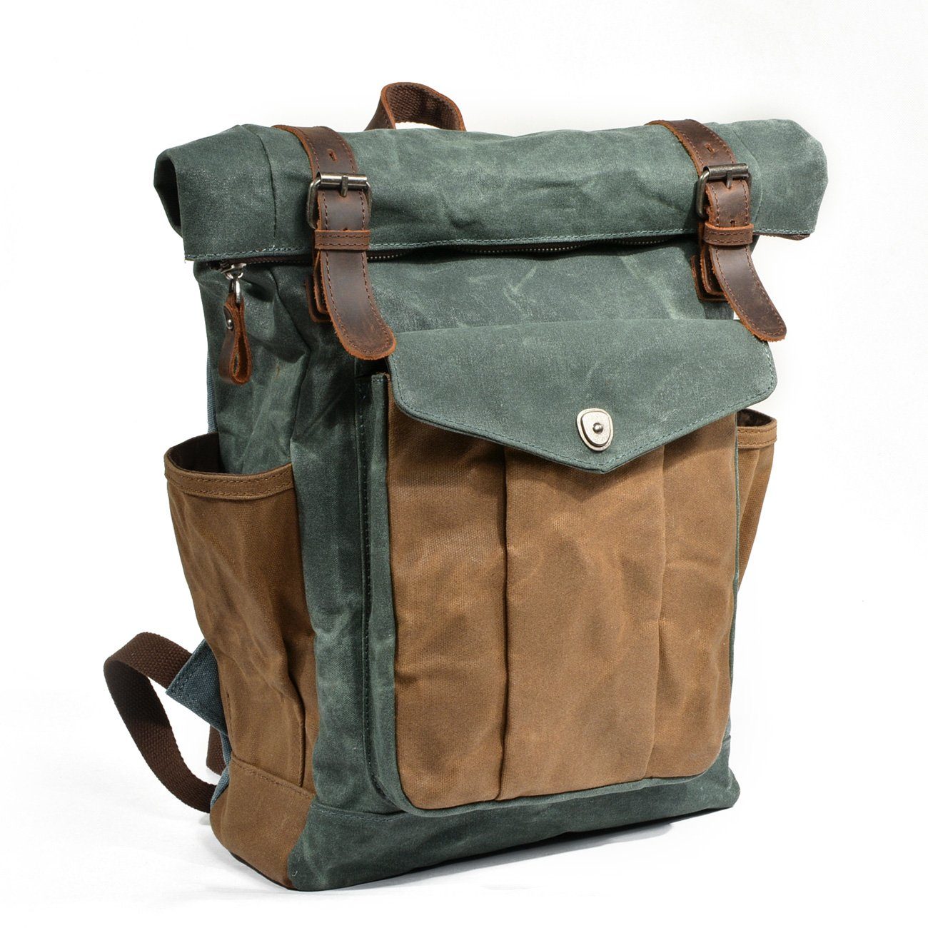 Sac à dos roll-top en toile cirée | MARSEILLE